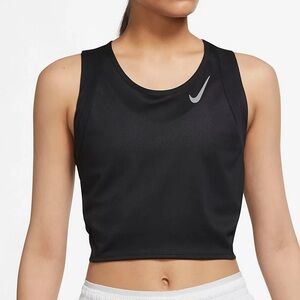 Black Nike Cropped Workout Top